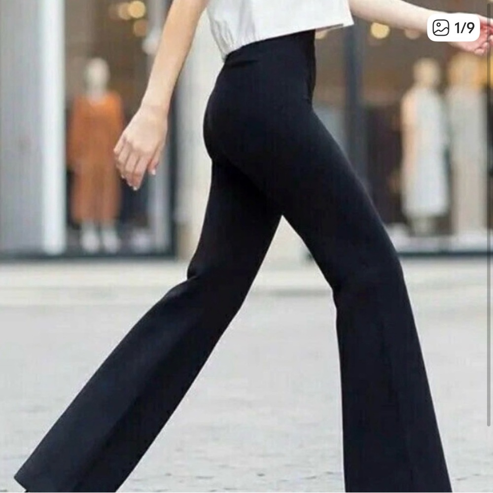Spanx High-Waist perfect stretch Flare Pants in Black size M - Picture 2 of 2